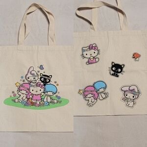 Hello Kitty Tote Bag Chococat My Melody Little Twin Stars Sanrio Loot Crate